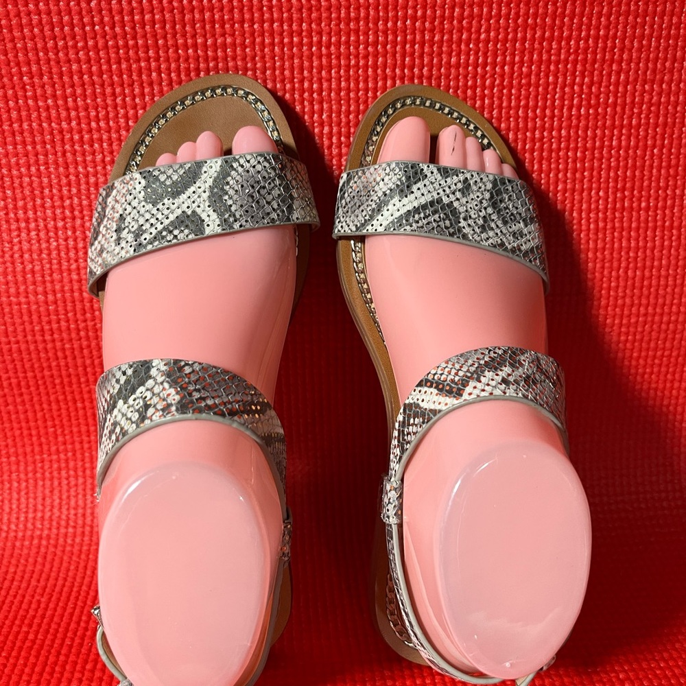 Vince Camuto Rentin Leather Python Adjustable Str… - image 3